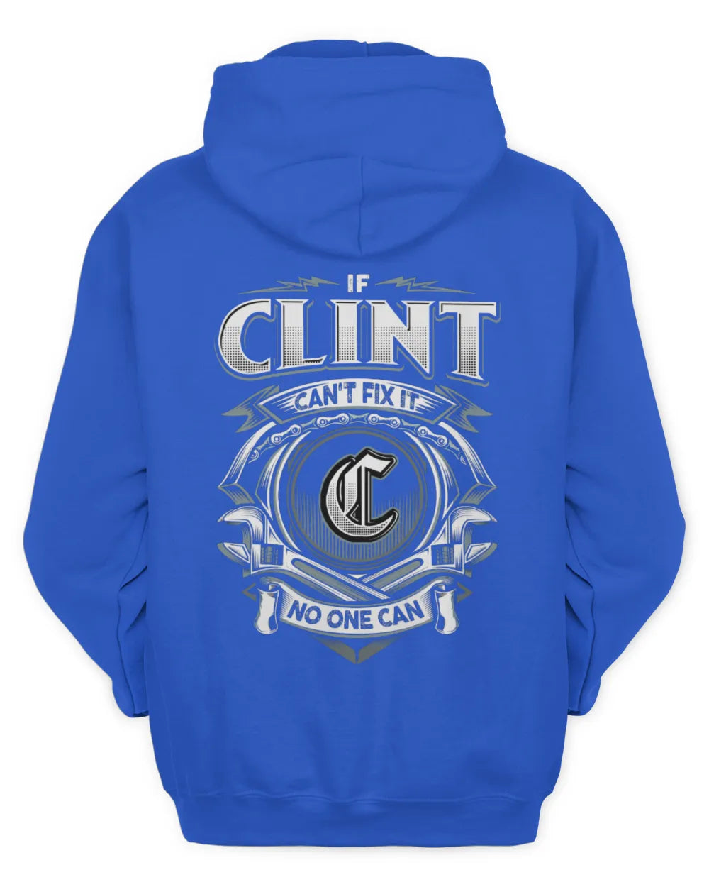 CLINT AP81-K4-626 - Personalized Ahmed Quote Apparel “If Ahmed Can't Fix It, No One Can” - Unisex Hoodie - Royal