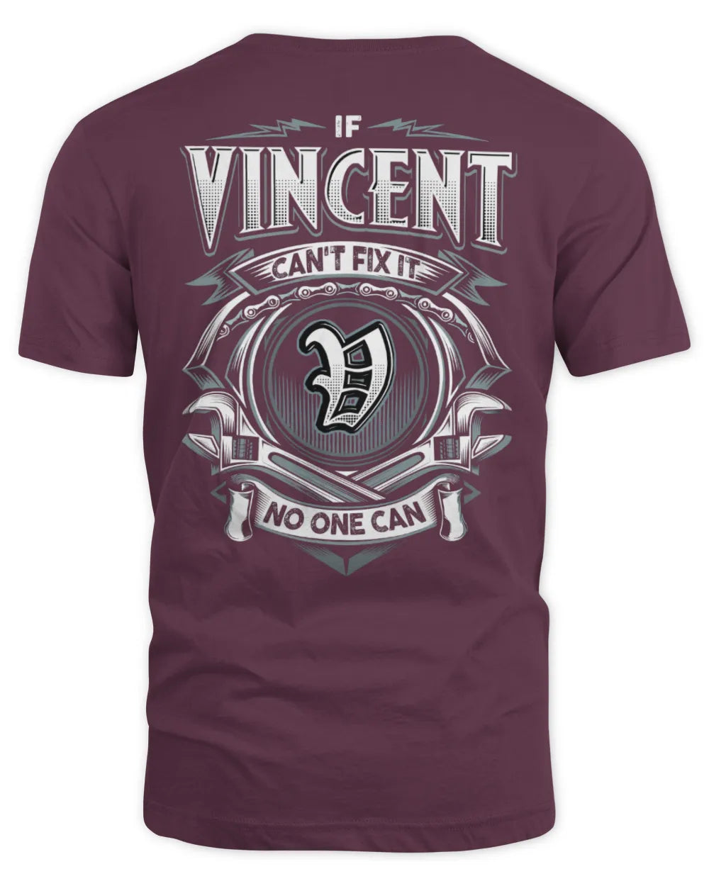 VINCENT AP81-K4-626 - Personalized Ahmed Quote Apparel “If Ahmed Can't Fix It, No One Can” - Unisex Standard T-Shirt - Maroon