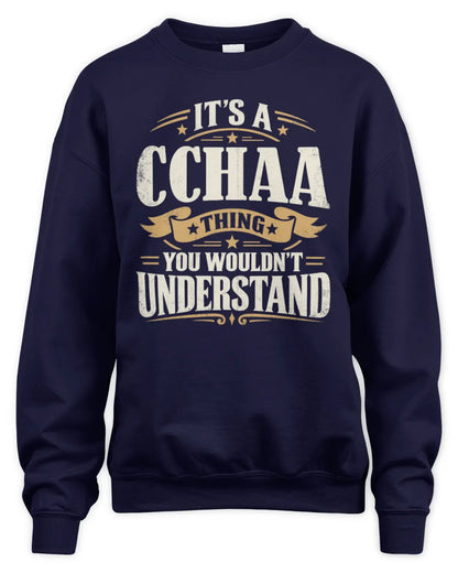 CCHAA P08 TH51 - Personalized “It’s a/an [NAME] Thing – You Wouldn’t Understand” Shirt - Unisex Sweatshirt - Navy
