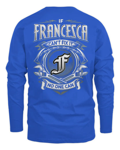 FRANCESCA AP81-K4-626 - Personalized Ahmed Quote Apparel “If Ahmed Can't Fix It, No One Can” - Men's Long Sleeved T-Shirt - Royal