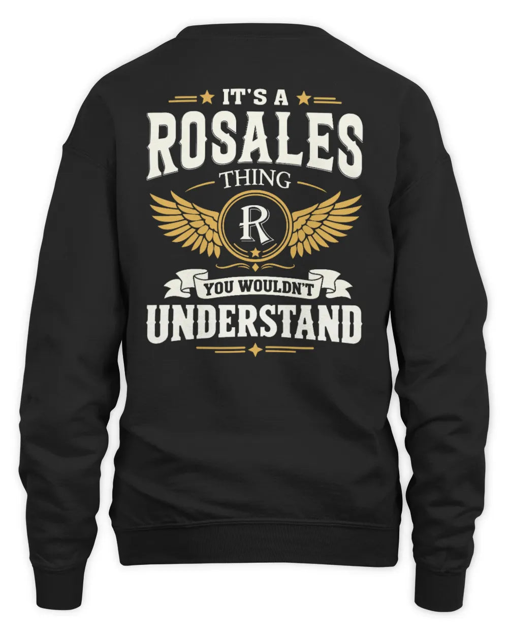 ROSALES KT06-M008 It’s a [NAME] Thing – You Wouldn’t Understand | Personalized Vintage T-Shirt - Unisex Sweatshirt - Black