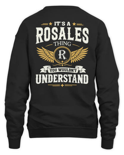ROSALES KT06-M008 It’s a [NAME] Thing – You Wouldn’t Understand | Personalized Vintage T-Shirt - Unisex Sweatshirt - Black