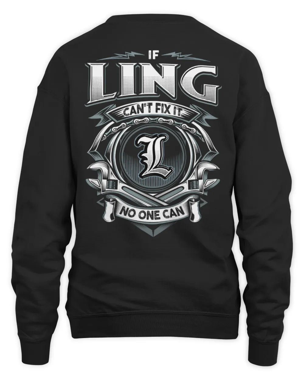 LING AP81-K4-626 - Personalized Ahmed Quote Apparel “If Ahmed Can't Fix It, No One Can” - Unisex Sweatshirt - Black
