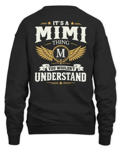 MIMI KT06-M008 It’s a [NAME] Thing – You Wouldn’t Understand | Personalized Vintage T-Shirt - Unisex Sweatshirt - Black