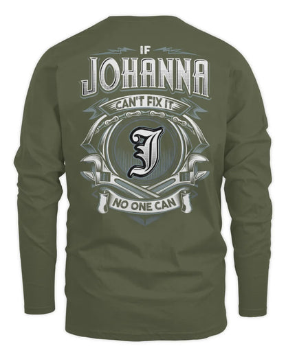JOHANNA AP81-K4-626 - Personalized Ahmed Quote Apparel “If Ahmed Can't Fix It, No One Can” - Men's Long Sleeved T-Shirt - Military Green