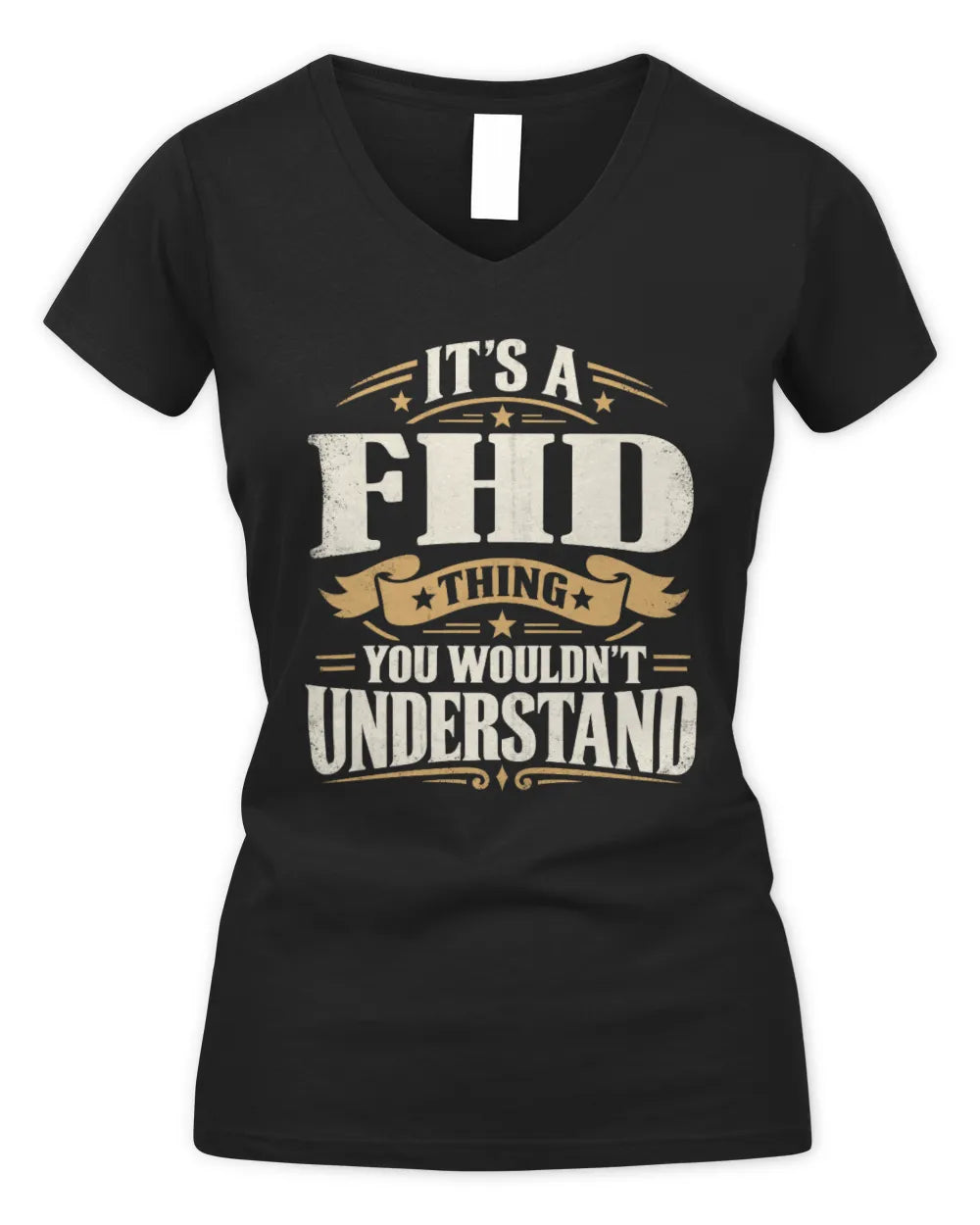 FHD P08 TH51 - Personalized “It’s a/an [NAME] Thing – You Wouldn’t Understand” Shirt - Women's V-Neck T-Shirt - Black