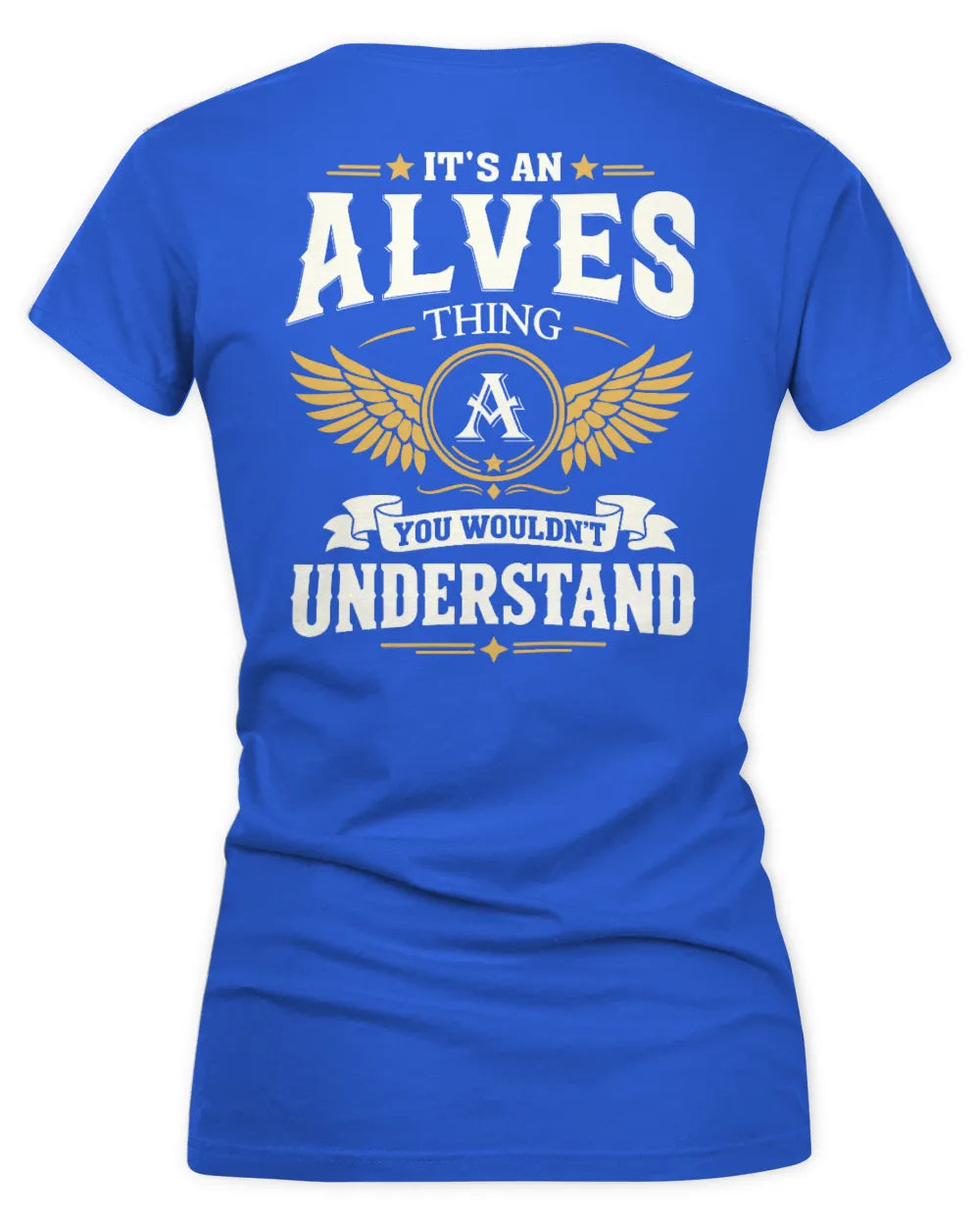 ALVES KT06-M008 It’s a [NAME] Thing – You Wouldn’t Understand | Personalized Vintage T-Shirt - Women's V-Neck T-Shirt - Royal