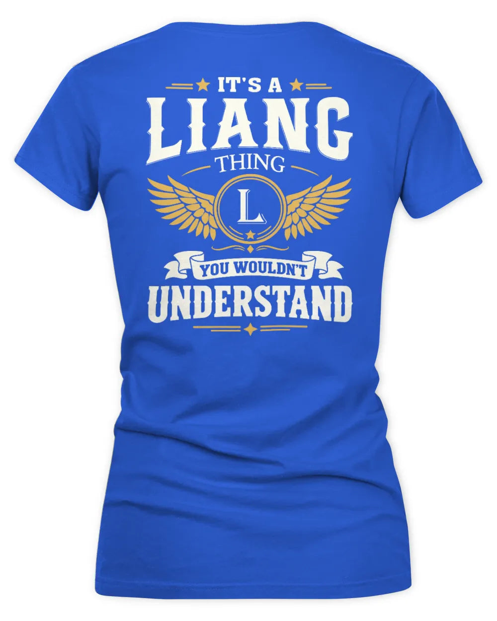 LIANG KT06-M008 It’s a [NAME] Thing – You Wouldn’t Understand | Personalized Vintage T-Shirt - Women's V-Neck T-Shirt - Royal