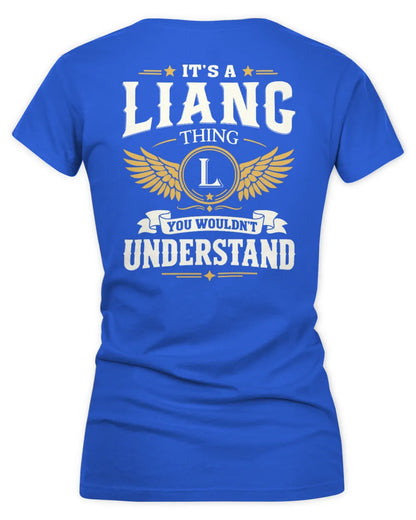 LIANG KT06-M008 It’s a [NAME] Thing – You Wouldn’t Understand | Personalized Vintage T-Shirt - Women's V-Neck T-Shirt - Royal