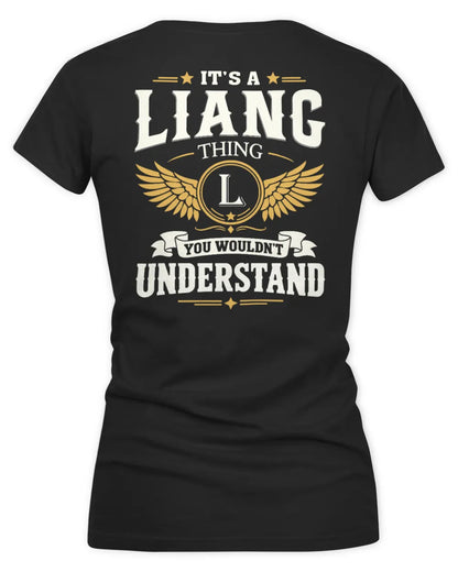 LIANG KT06-M008 It’s a [NAME] Thing – You Wouldn’t Understand | Personalized Vintage T-Shirt - Women's V-Neck T-Shirt - Black