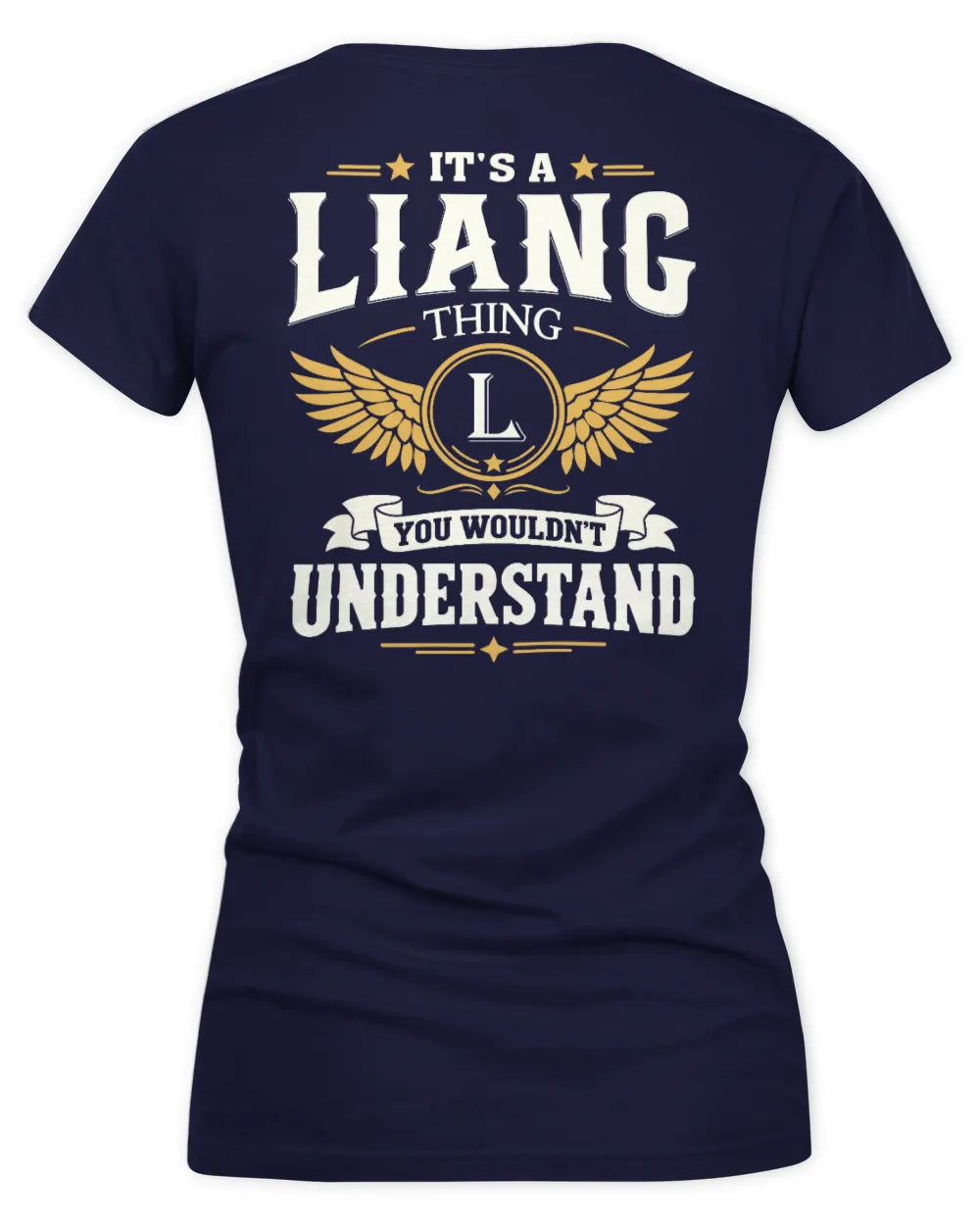 LIANG KT06-M008 It’s a [NAME] Thing – You Wouldn’t Understand | Personalized Vintage T-Shirt - Women's V-Neck T-Shirt - Navy