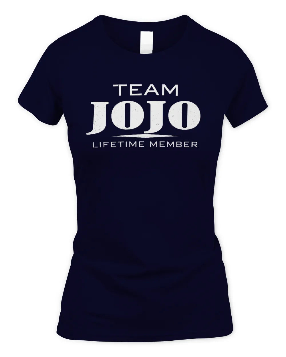 JOJO BL62-K4-128 - Personalized “Team NAME Lifetime Member” - Women's Standard T-Shirt - Navy