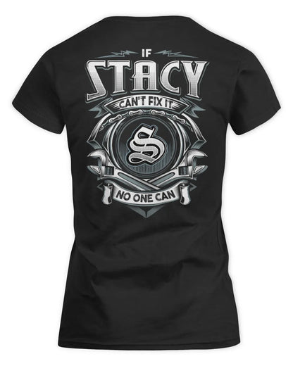 STACY AP81-K4-626 - Personalized Ahmed Quote Apparel “If Ahmed Can't Fix It, No One Can” - Women's Standard T-Shirt - Black