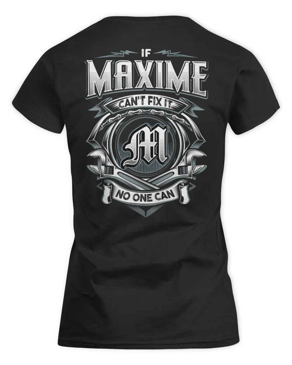 MAXIME AP81-K4-626 - Personalized Ahmed Quote Apparel “If Ahmed Can't Fix It, No One Can” - Women's Standard T-Shirt - Black