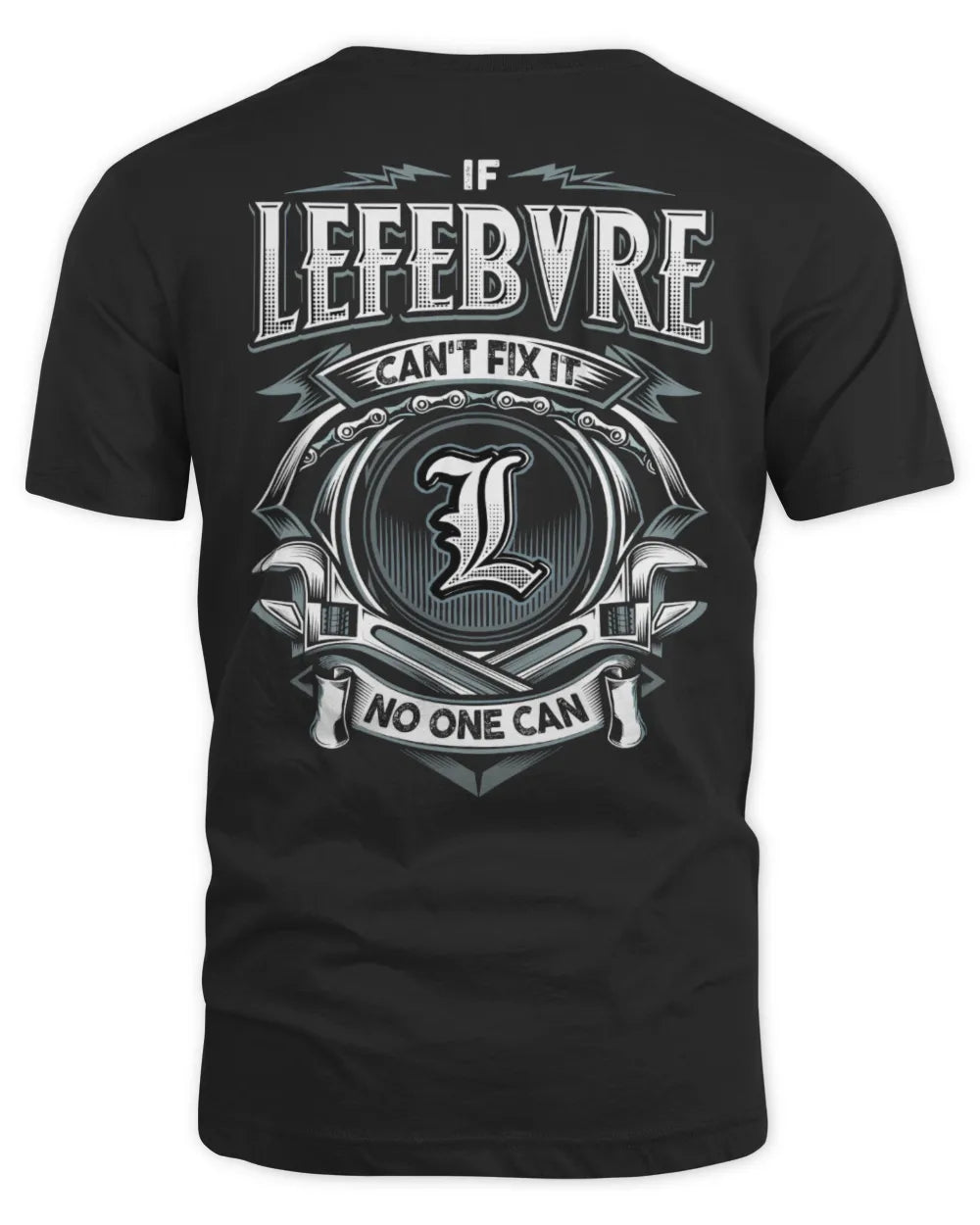 LEFEBVRE AP81-K4-626 - Personalized Ahmed Quote Apparel “If Ahmed Can't Fix It, No One Can” - Unisex Standard T-Shirt - Black