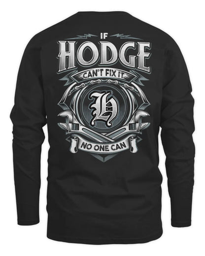 HODGE AP81-K4-626 - Personalized Ahmed Quote Apparel “If Ahmed Can't Fix It, No One Can” - Men's Long Sleeved T-Shirt - Black