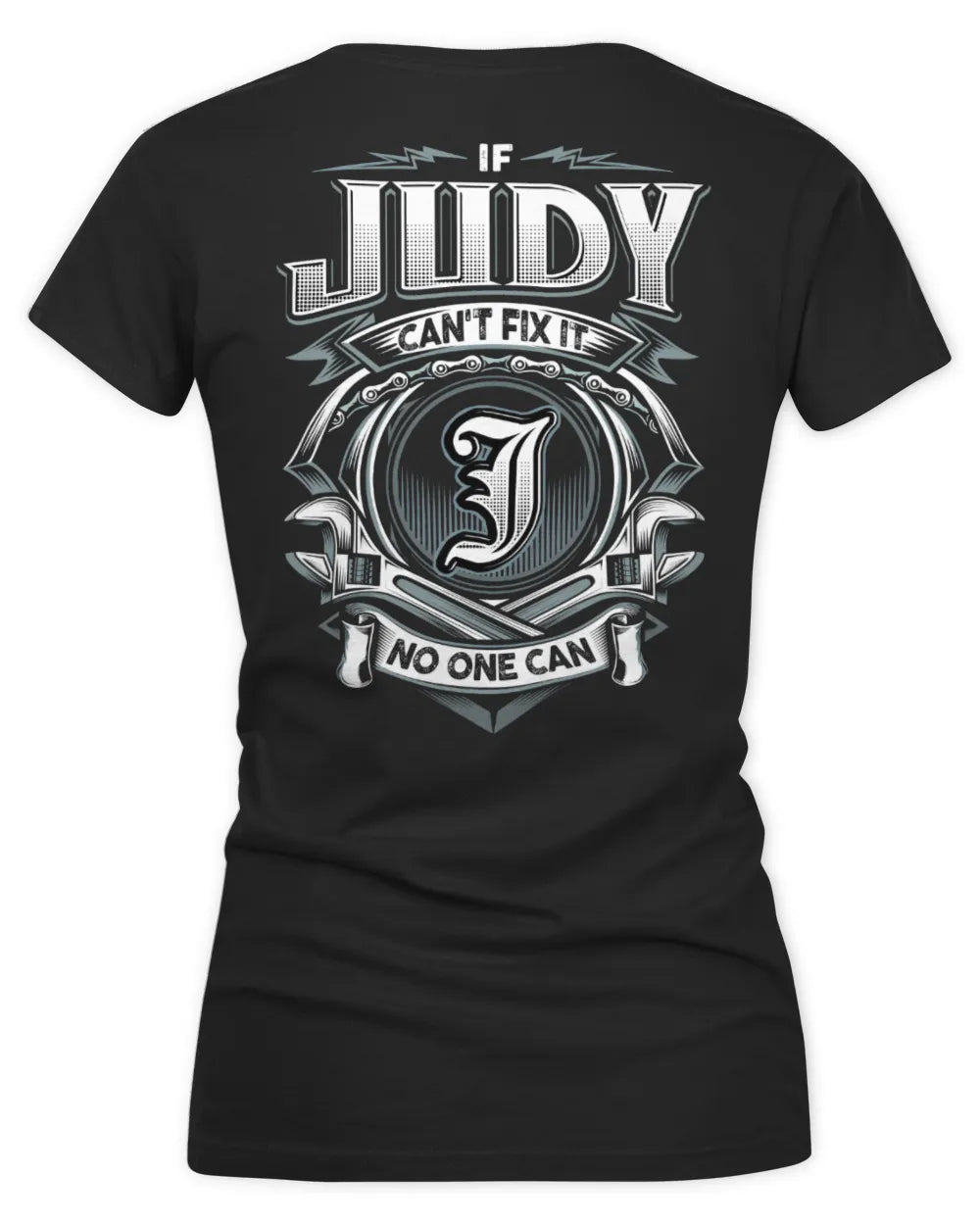 JUDY AP81-K4-626 - Personalized Ahmed Quote Apparel “If Ahmed Can't Fix It, No One Can” - Women's V-Neck T-Shirt - Black
