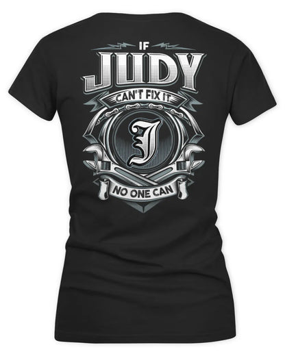 JUDY AP81-K4-626 - Personalized Ahmed Quote Apparel “If Ahmed Can't Fix It, No One Can” - Women's V-Neck T-Shirt - Black