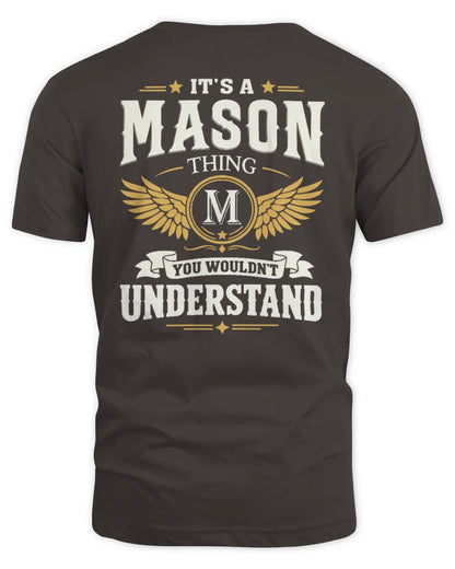 MASON KT06-M008 It’s a [NAME] Thing – You Wouldn’t Understand | Personalized Vintage T-Shirt - Unisex Standard T-Shirt - Dark Chocolate