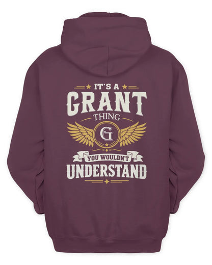 GRANT KT06-M008 It’s a [NAME] Thing – You Wouldn’t Understand | Personalized Vintage T-Shirt - Unisex Hoodie - Maroon