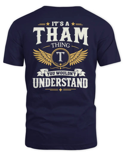 THAM KT06-M008 It’s a [NAME] Thing – You Wouldn’t Understand | Personalized Vintage T-Shirt - Unisex Standard T-Shirt - Navy