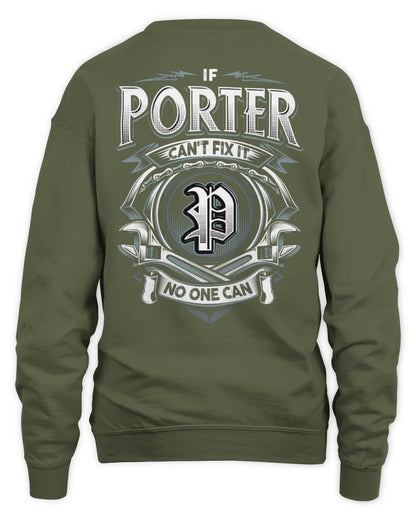 PORTER AP81-K4-626 - Personalized Ahmed Quote Apparel “If Ahmed Can't Fix It, No One Can” - Unisex Sweatshirt - Military Green