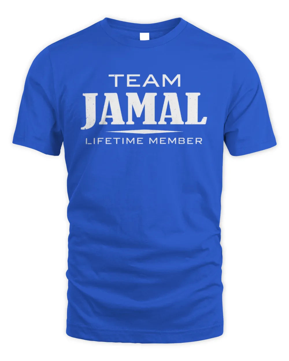 JAMAL BL62-K4-128 - Personalized “Team NAME Lifetime Member” - Unisex Standard T-Shirt - Royal