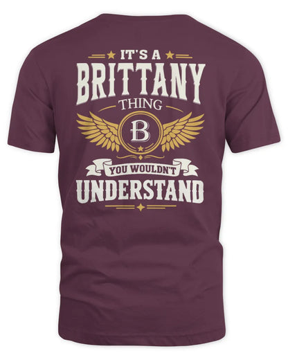 BRITTANY KT06-M008 It’s a [NAME] Thing – You Wouldn’t Understand | Personalized Vintage T-Shirt - Unisex Standard T-Shirt - Maroon