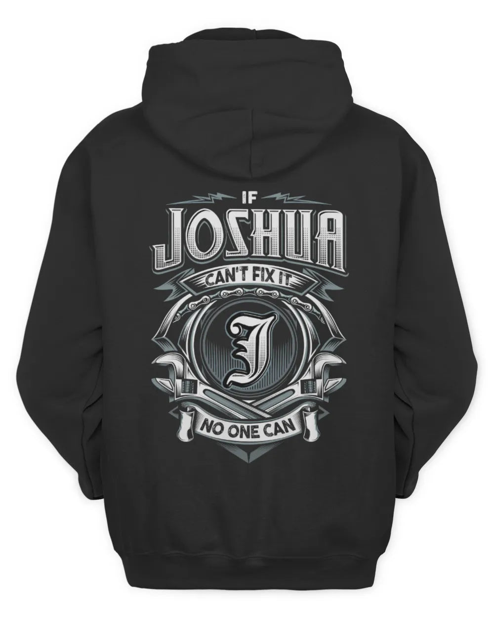 JOSHUA AP81-K4-626 - Personalized Ahmed Quote Apparel “If Ahmed Can't Fix It, No One Can” - Unisex Hoodie - Black