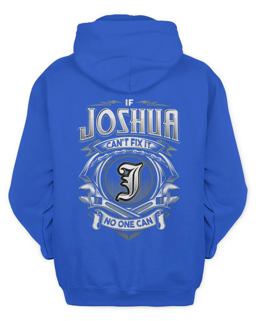 JOSHUA AP81-K4-626 - Personalized Ahmed Quote Apparel “If Ahmed Can't Fix It, No One Can” - Unisex Hoodie - Royal