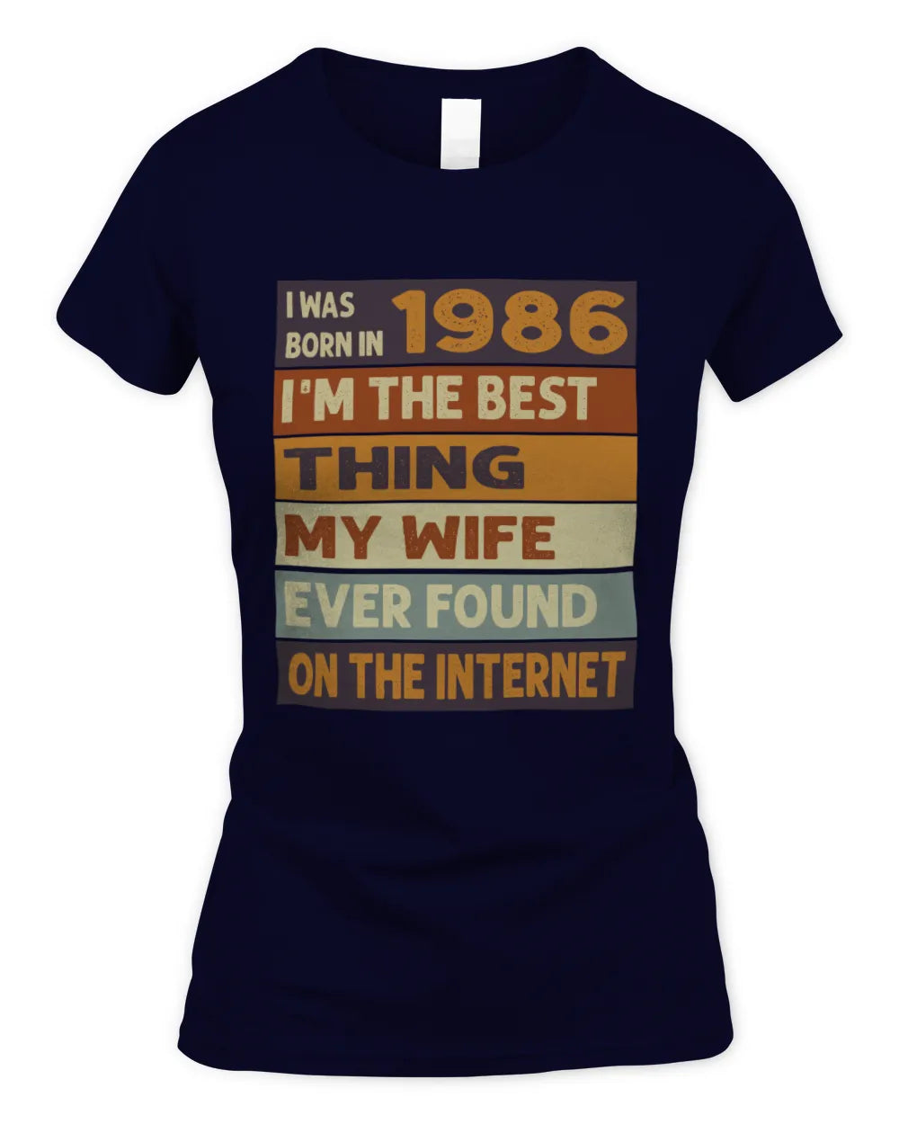 1986 HH89-K2 – Funny Birth Year Wife Quote T-Shirt - Women's Standard T-Shirt - Navy