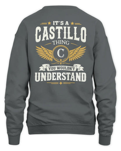 CASTILLO KT06-M008 It’s a [NAME] Thing – You Wouldn’t Understand | Personalized Vintage T-Shirt - Unisex Sweatshirt - Charcoal
