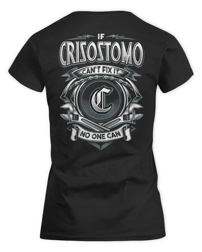CRISOSTOMO AP81-K4-626 - Personalized Ahmed Quote Apparel “If Ahmed Can't Fix It, No One Can” - Women's Standard T-Shirt - Black