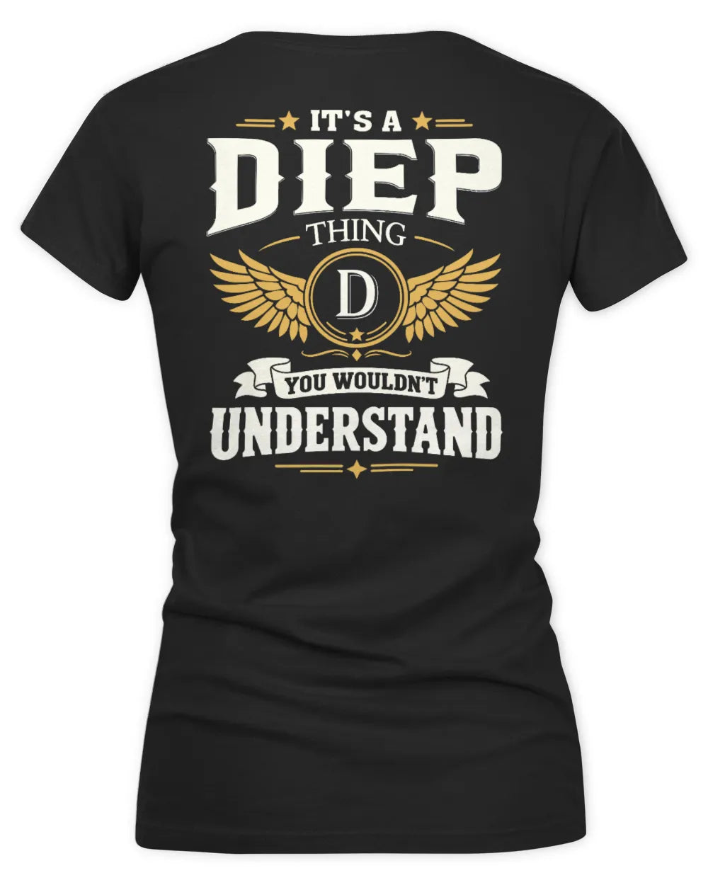 DIEP KT06-M008 It’s a [NAME] Thing – You Wouldn’t Understand | Personalized Vintage T-Shirt - Women's V-Neck T-Shirt - Black