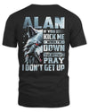 ALAN AP62-K4-666 - Personalized Fierce Wolf Quote Apparel “If You Kick Me When I’m Down, You Better Pray I Don’t Get Up”