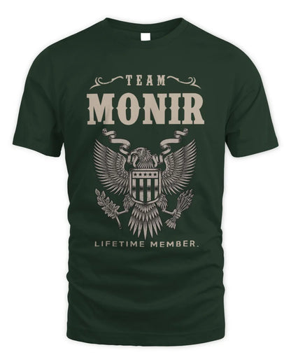 MONIR TP06-K82 – Personalized Classic Style Apparel “Team NAME Lifetime Member” - Unisex Standard T-Shirt - Forest Green