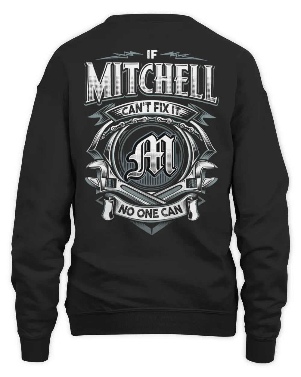 MITCHELL AP81-K4-626 - Personalized Ahmed Quote Apparel “If Ahmed Can't Fix It, No One Can” - Unisex Sweatshirt - Black