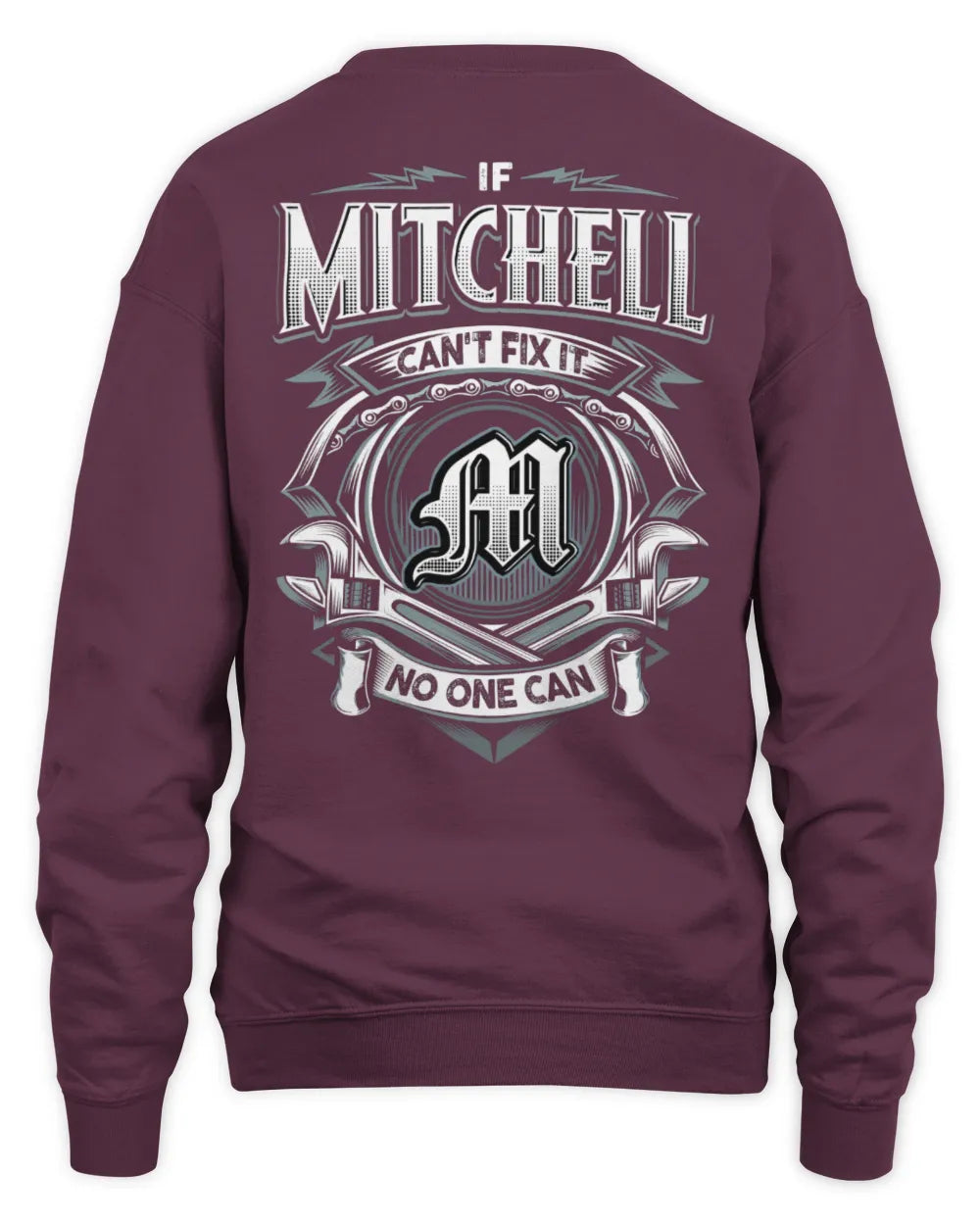 MITCHELL AP81-K4-626 - Personalized Ahmed Quote Apparel “If Ahmed Can't Fix It, No One Can” - Unisex Sweatshirt - Maroon