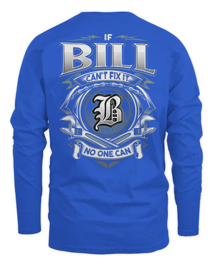 BILL AP81-K4-626 - Personalized Ahmed Quote Apparel “If Ahmed Can't Fix It, No One Can” - Men's Long Sleeved T-Shirt - Royal