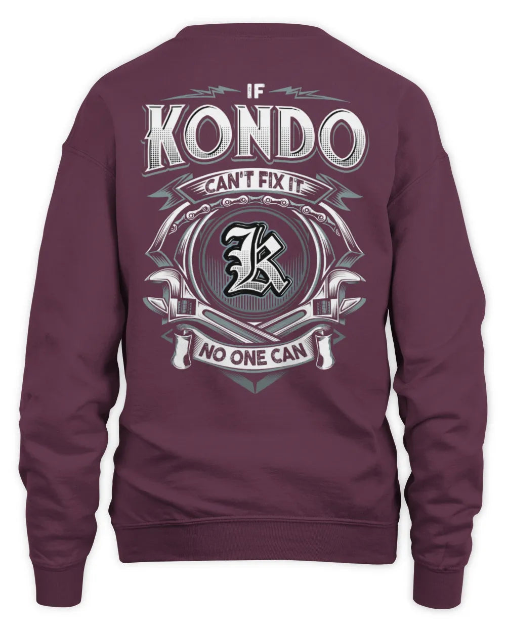 KONDO AP81-K4-626 - Personalized Ahmed Quote Apparel “If Ahmed Can't Fix It, No One Can” - Unisex Sweatshirt - Maroon