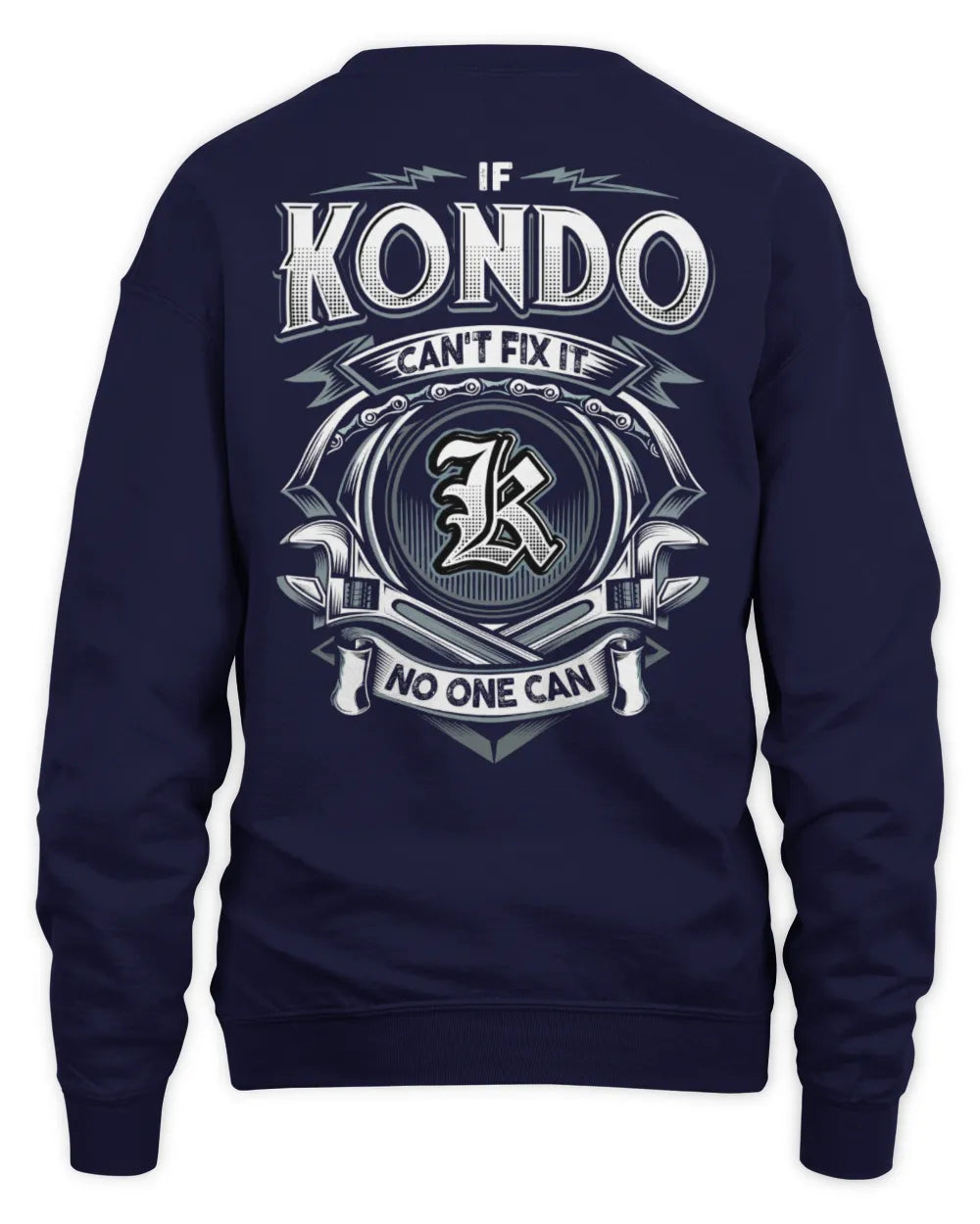 KONDO AP81-K4-626 - Personalized Ahmed Quote Apparel “If Ahmed Can't Fix It, No One Can” - Unisex Sweatshirt - Navy