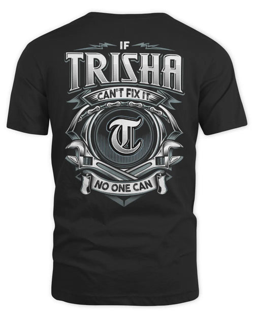 TRISHA AP81-K4-626 - Personalized Ahmed Quote Apparel “If Ahmed Can't Fix It, No One Can” - Unisex Standard T-Shirt - Black