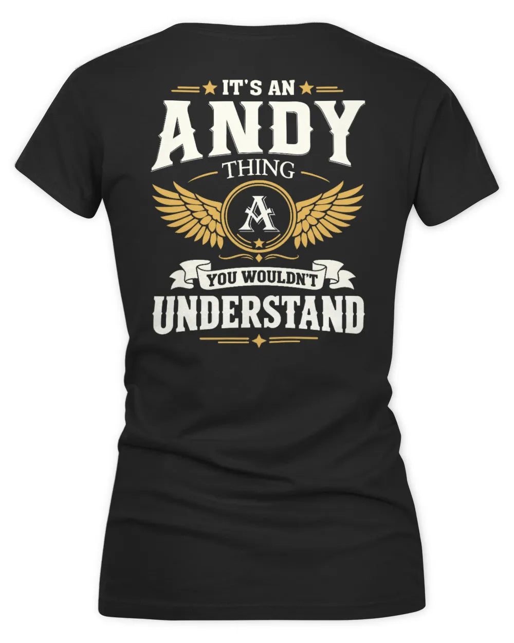 ANDY KT06-M008 It’s a [NAME] Thing – You Wouldn’t Understand | Personalized Vintage T-Shirt - Women's V-Neck T-Shirt - Black