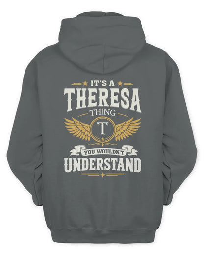 THERESA KT06-M008 It’s a [NAME] Thing – You Wouldn’t Understand | Personalized Vintage T-Shirt - Unisex Hoodie - Charcoal