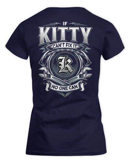 KITTY AP81-K4-626 - Personalized Ahmed Quote Apparel “If Ahmed Can't Fix It, No One Can” - Women's Standard T-Shirt - Navy