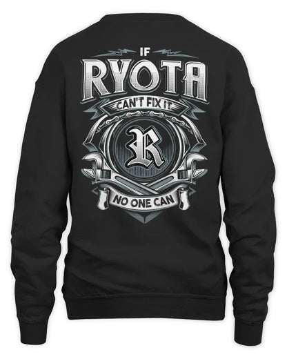 RYOTA AP81-K4-626 - Personalized Ahmed Quote Apparel “If Ahmed Can't Fix It, No One Can” - Unisex Sweatshirt - Black