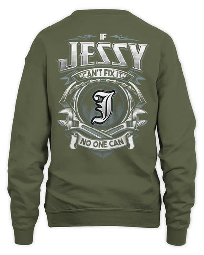 JESSY AP81-K4-626 - Personalized Ahmed Quote Apparel “If Ahmed Can't Fix It, No One Can” - Unisex Sweatshirt - Military Green
