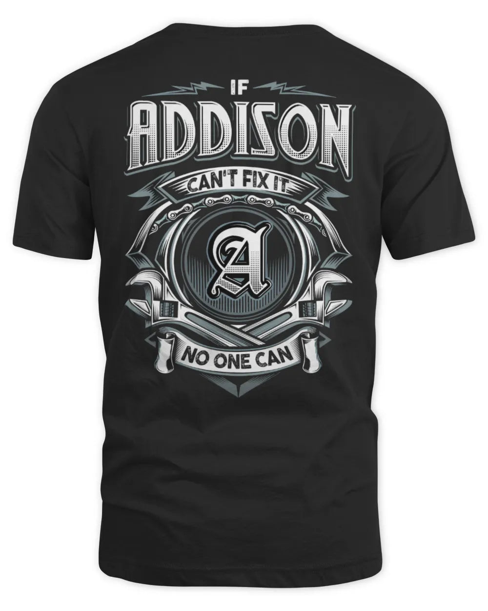ADDISON AP81-K4-626 - Personalized Ahmed Quote Apparel “If Ahmed Can't Fix It, No One Can” - Unisex Standard T-Shirt - Black