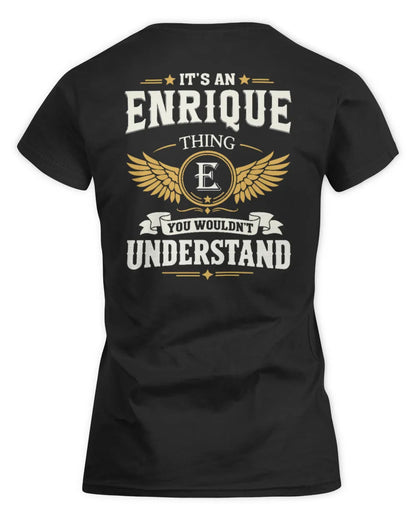 ENRIQUE KT06-M008 It’s a [NAME] Thing – You Wouldn’t Understand | Personalized Vintage T-Shirt - Women's Standard T-Shirt - Black