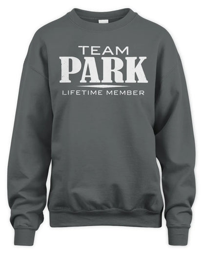 PARK BL62-K4-128 - Personalized “Team NAME Lifetime Member” - Unisex Sweatshirt - Charcoal